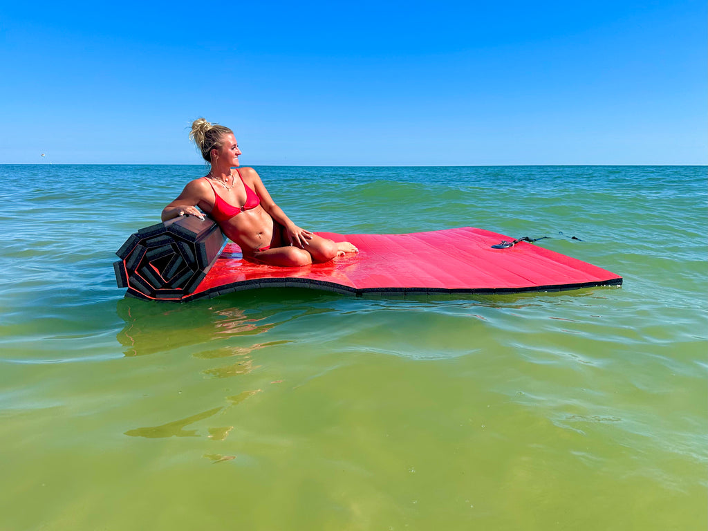 Red EZ Roll Marine Mat